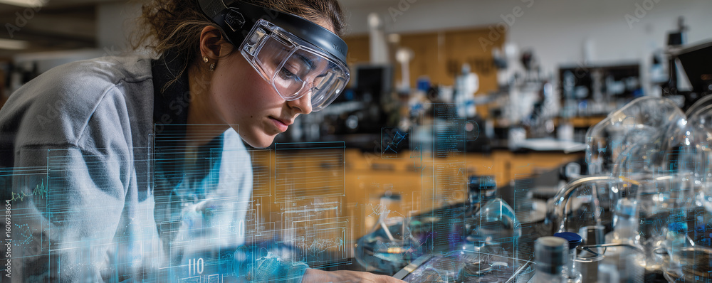 Poster deaf student utilizes live captions for enhanced learning during laboratory experiments in a science