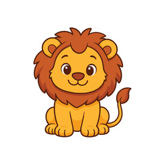 Cartoon lion vector illustration