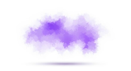 Fototapeta premium Abstract Purple Cloud Pattern on White Background for Digital Art and Design