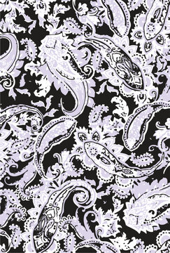 paisley textile pattern design texture,pasley textile pattern design, Magical Traditional Paisleys Seamless Pattern for wallpaper design or fabric textile printing.