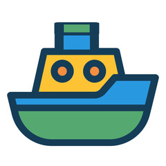 Ship icon children toy