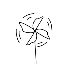 windmill doodle icon