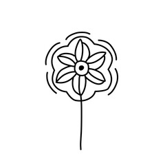 windmill doodle icon