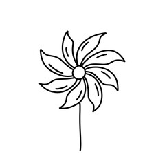 windmill doodle icon