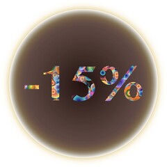 Discount offer symbols. Promotion icon in a bubbly style. Colorful promotional vector labels....