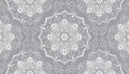 Ornate gray and white pattern