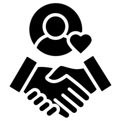 User Friendly glyph icon