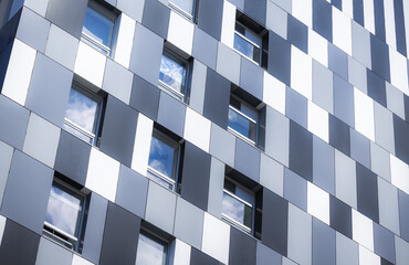 living building multi apartment surface perspective background windows objects square shapes