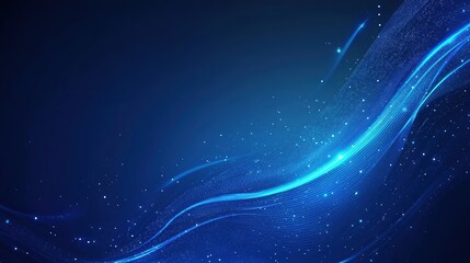 Blue gradient corporate background with light streaks and tech-inspired elements, ideal for a digital marketing banner