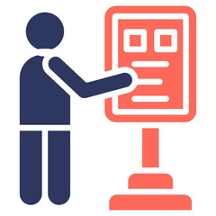 Kiosk glyph color icon