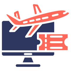 E Ticketing glyph color icon