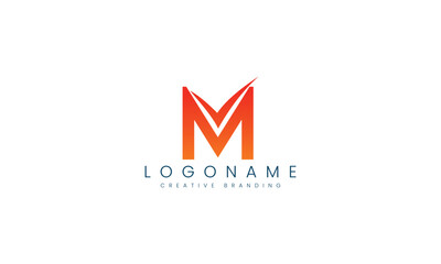 Minimalist M Logo for Branding and Identity.