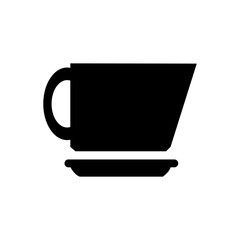 cup coffee silhouette vector
