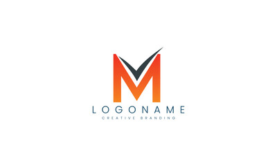 Minimalist M Logo for Branding and Identity.