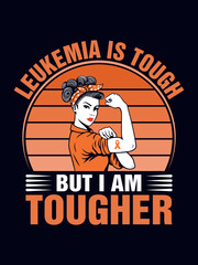 Leukemia awareness t-shirt design leukemia cancer awareness for Prints, Fashion Clothing, Posters, Tote Bags, Mugs, For Black Background