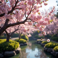 Obraz premium cherry blossom in spring