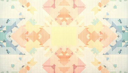 Symmetrical Geometric Layout Using Vivid Triangles