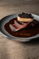 Food being served in luxurious ancient background