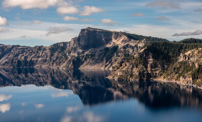 Lake view of the lake in the mountains