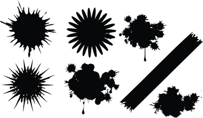 Grunge Brush Stroke Texture Set – High Resolution Abstract Ink Paint Strokes for Digital Art & Design

