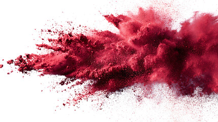 Crimson powder explosion