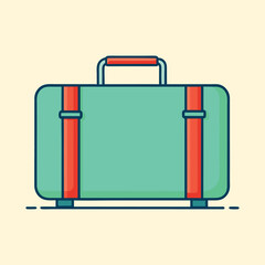 vector illustration of a suitcase