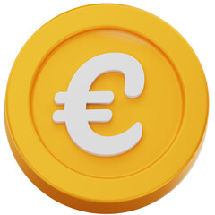 3D Render of a Euro Coin
