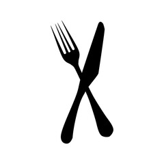 vector silhouette knife kitchen illustartion