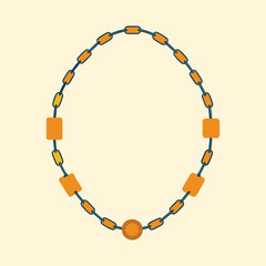 vector illustration of watch chains