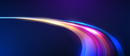 Circular waves, different colors. Technical elements formed in the shape of a circle. Abstract circular waves.