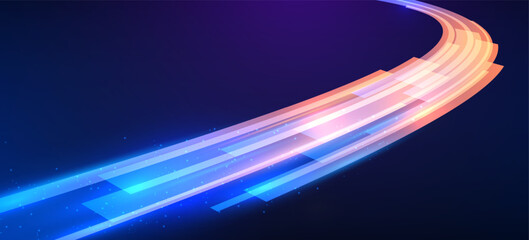 Circular waves, different colors. Technical elements formed in the shape of a circle. Abstract circular waves.