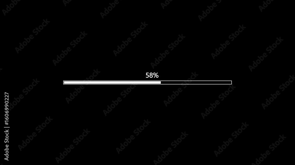 Poster abstract loading icon animation . loading bar and percentage futuristic progress loading bar 0-100 p