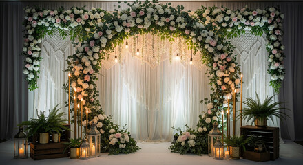 christmas frame with christmas decorations