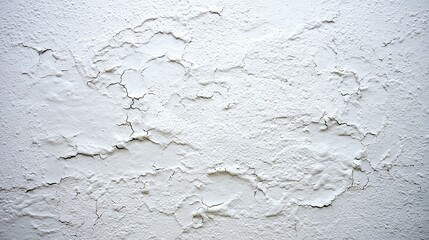 Fototapeta premium White Plaster Texture Background with Soft Cracks | Natural Weathered Finish, Warm White Tone – For Interior Design & Branding Backdrops