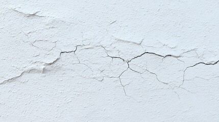 Fototapeta premium White Plaster Texture Background with Soft Cracks | Natural Weathered Finish, Warm White Tone – For Interior Design & Branding Backdrops