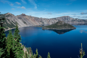 Lake view of the lake in the mountains