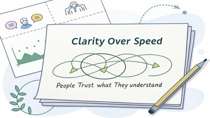 Obraz premium Clarity Over Speed in Communication and Understanding for Success