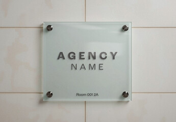 Office Sign Mockup
