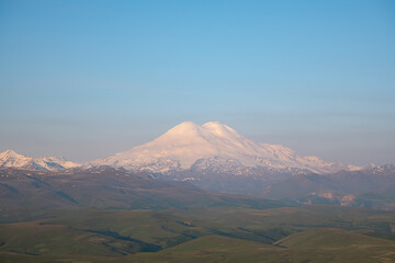 Sunrise on the top of Elbrus
