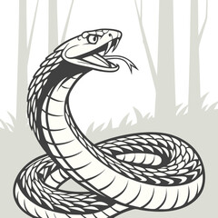 Fototapeta premium 3D Snake Isolated Vector Illustration