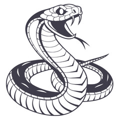 Fototapeta premium vector illustration of a snake