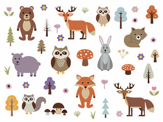 set of animals
