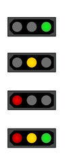 traffic light, traffic lamp icon sheet vector symbol illustration	
