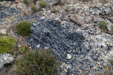 Obsidian Rock Formation on Milos Island – Volcanic Heritage of the Cyclades