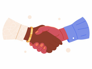 handshake vector illustration