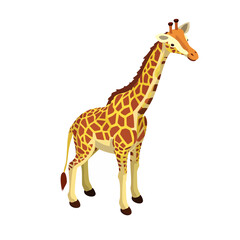 Naklejka premium Giraffe Isometric Icon