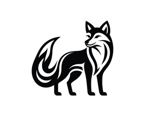 Elegant Fox Silhouette Vector Design for Branding
