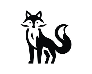 Elegant Fox Silhouette Vector Illustration for Modern Designs