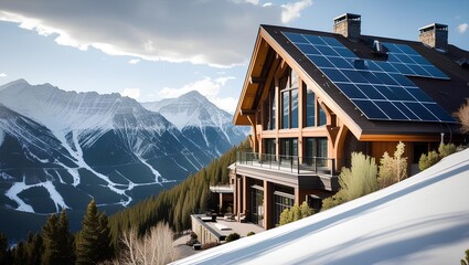 Solar Panels for Green Technology Concepts