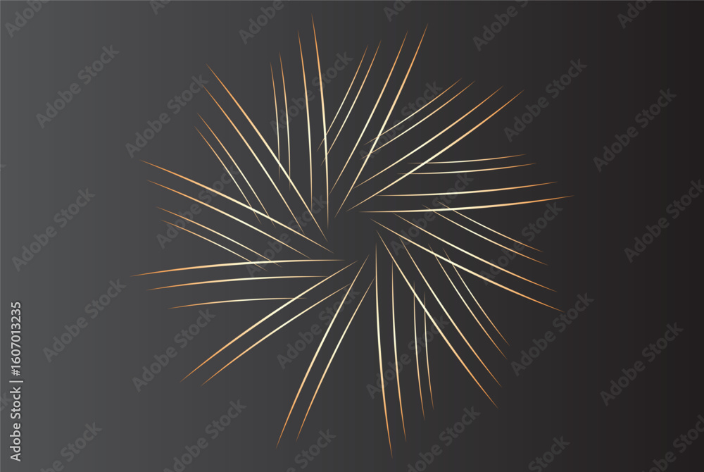 Poster abstract geometric color lines pattern on black background. elegant dark color with textured modern 